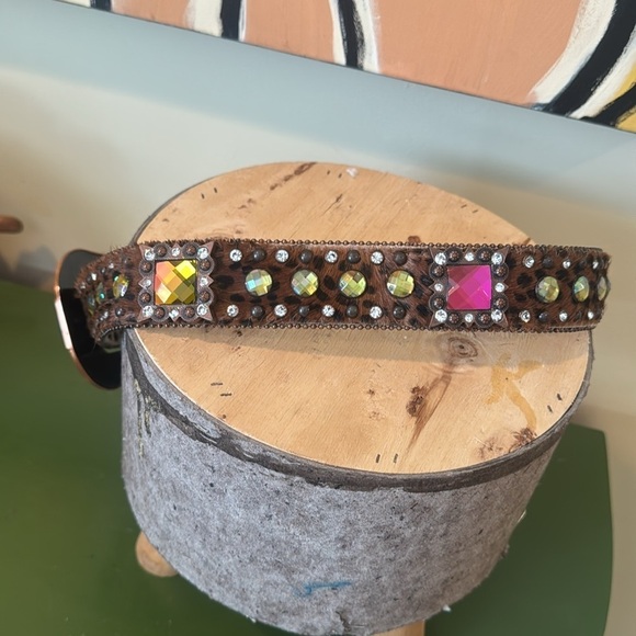 Leopard Print Rhinestone Belt main image 6